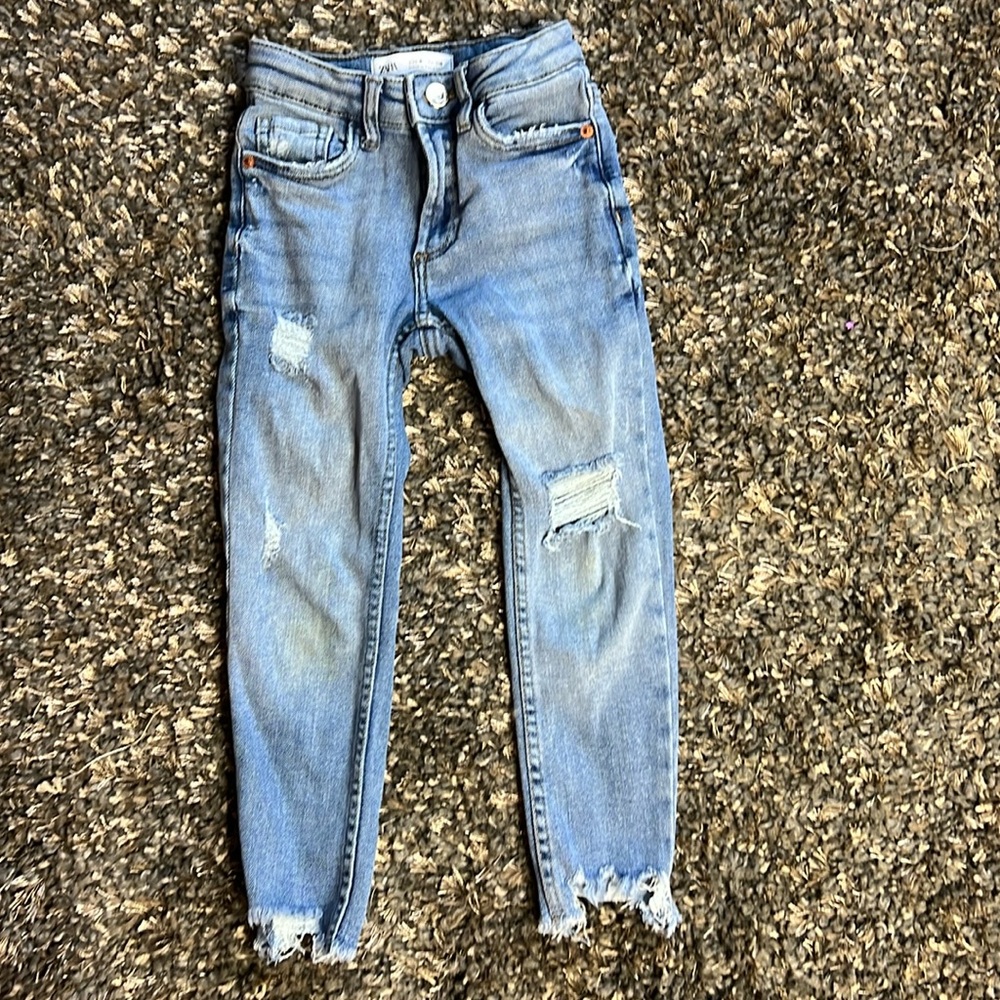 ZARA girl skinny stretchy jeans size 6